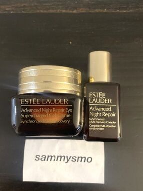 Estee Lauder Advanced Night Repair eye gel creme .5oz & multi recovery bundle